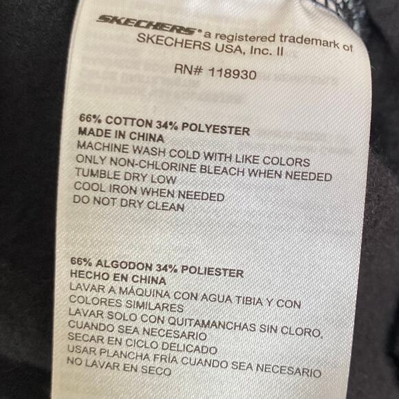 NEW SKETCHERS DVF COLLECTION Chainlink Jogger Sweatpants 2X Black Heavyweight - Picture 6 of 6